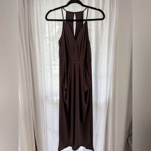 Flowy pockets wedding guest dress